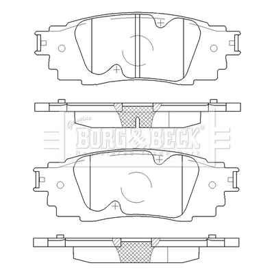 Sapatas do freio traseiras de disco Toyota Rav4  A5, H5