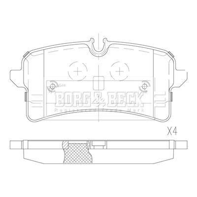 Задние дисковые колодки Ауди А7 Sportback