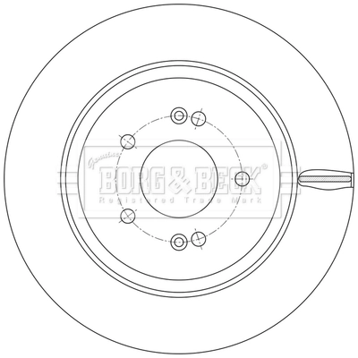 Disco do freio traseiro Hyundai Santa Fe IV TM, TMA