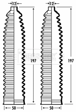 Bota de proteção do mecanismo de direção (de cremalheira) Opel Corsa C F08, F68