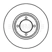 Disco do freio dianteiro Ford Taunus GBTS, GBFS, CBTS
