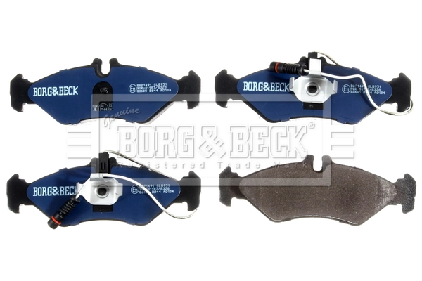 Колодки дисковые  Borg&beck BBP1491 цена, от 14.08 USD