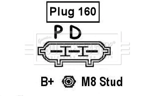 Gerador para Mazda 6  GG