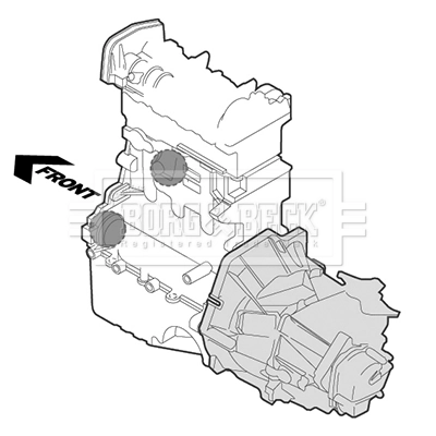 Coxim (suporte) dianteiro de motor para Subaru Legacy II BD, BG