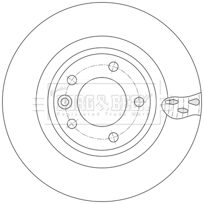 BBD5626 Borg&beck Дисковый тормоз