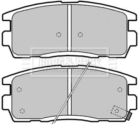 Sapatas do freio traseiras de disco Chevrolet Captiva I SUV (C100) (2006 - 2010) I