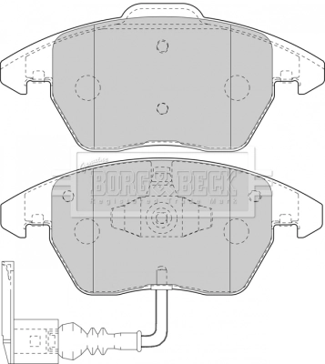 BBP1876 Borg&beck Колодки передние