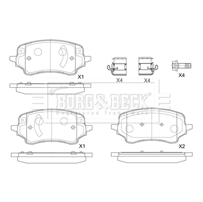 2588897 Ford Колодки передние