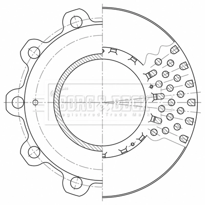 Задний тормозной диск BPW SB3745 цена, от 122.65 USD