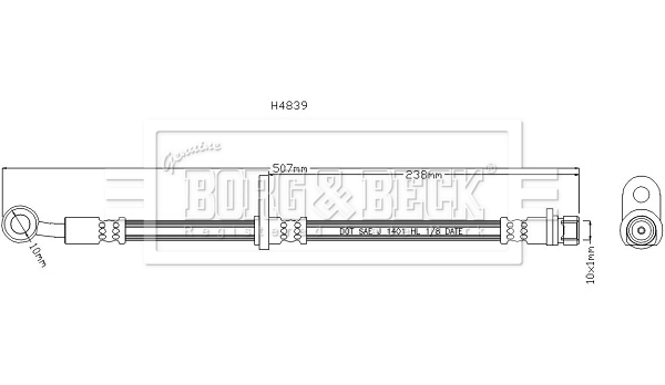 Mangueira do freio dianteira Honda HR-V  GH
