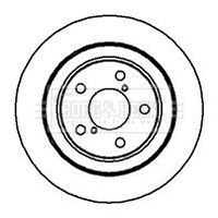 Disco do freio traseiro Subaru Legacy IV B13