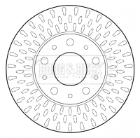 Disco do freio dianteiro para Fiat Doblo I 223