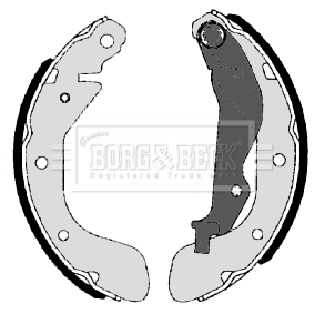 Zapatas de frenos de tambor traseras BBS6349 Borg&beck