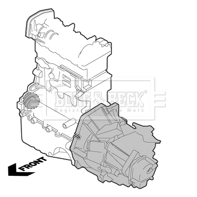  Coxim (suporte) dianteiro de motor Fiat Fiorino сaixa (225) (2008 - 2026) 
