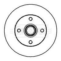  Disco do freio traseiro Volkswagen Passat B2 carrinha (32B) (1980 - 1988) B2