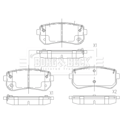 Sapatas do freio traseiras de disco KIA Sportage preço, a partir de 16,62 USD