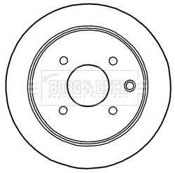 Disco do freio traseiro para Nissan Tiida  C11X