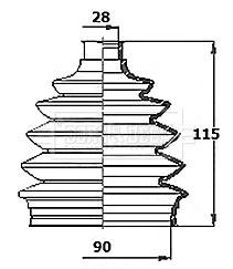 GM0064 DAC Пыльник шарнира привода