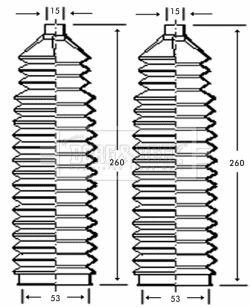 Compre Bota de proteção do mecanismo de direção (de cremalheira) Peugeot Boxer 1