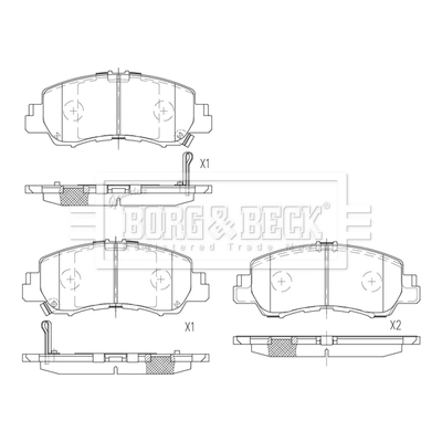 PN3816 Nibk Колодки передние