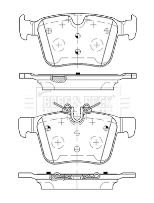 Sapatas do freio traseiras de disco Volvo XC90 II 256