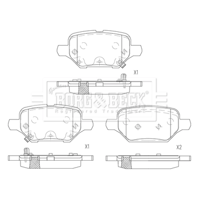 Задние дисковые колодки Bosch 986424895
