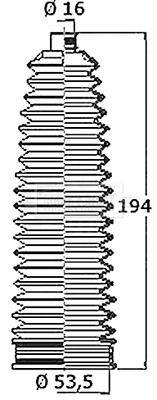 Compre Bota de proteção do mecanismo de direção (de cremalheira) Opel Astra 