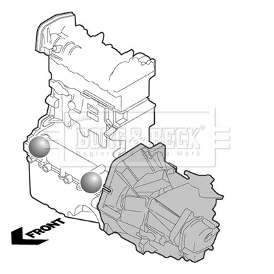 Coxim (suporte) dianteiro de motor Mercedes B  W245