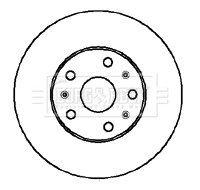 Disco do freio dianteiro para Toyota Camry II V2