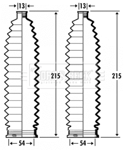  Bota de proteção do mecanismo de direção (de cremalheira) Nissan Primastar сaixa (X83) (2002 - 2026) 
