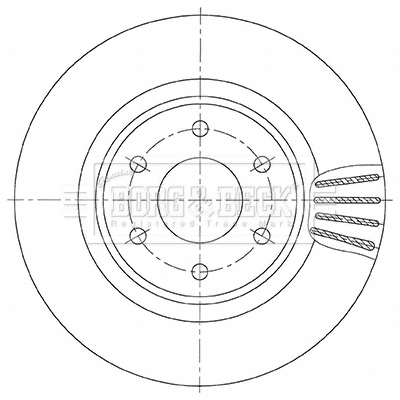 Disco do freio dianteiro Nissan Navara NP300 IV D23, D23T