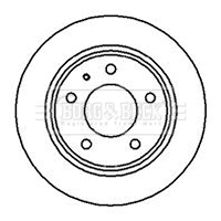  Disco do freio traseiro Mazda 626 II hatchback (GC) (1983 - 1987) II