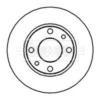 Disco do freio dianteiro para Seat Ibiza I 021A
