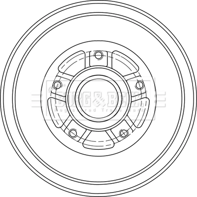 BBR7289 Borg&beck Тормозной барабан
