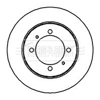 Disco do freio traseiro Mitsubishi Galant VI E3A