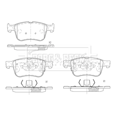 Тормозные колодки Bosch 986424885