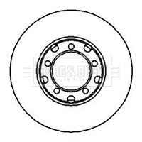 Disco do freio dianteiro para Mercedes Bus 207-310  601