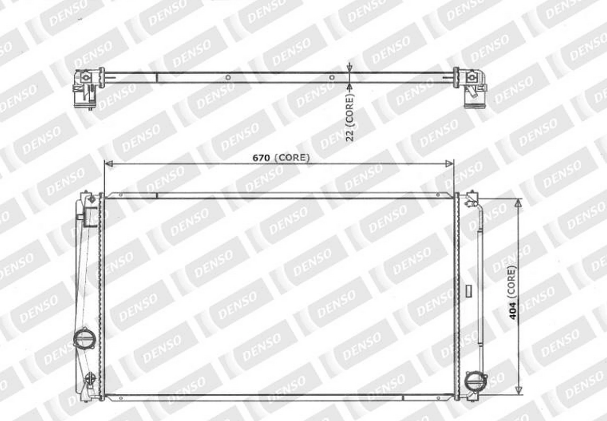 Radiador de esfriamento de motor Toyota RAV4 4 A4