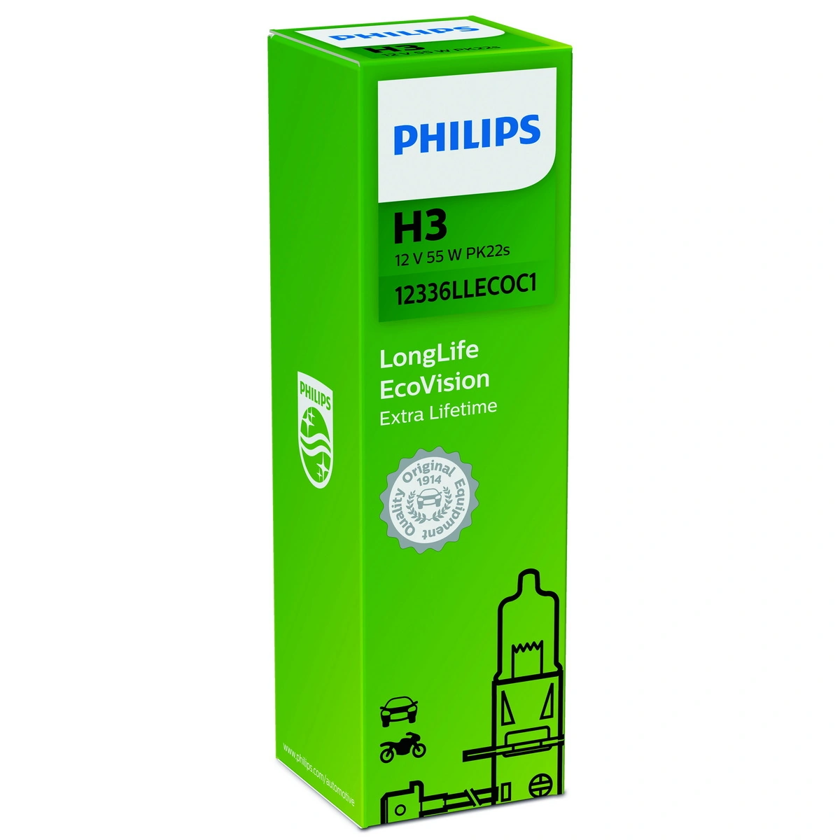Лампочка ближнего света Philips 12336LLECOC1 цена, от 1.96 USD