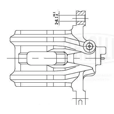 Купить CF190608 Trialli Суппорт задний правый