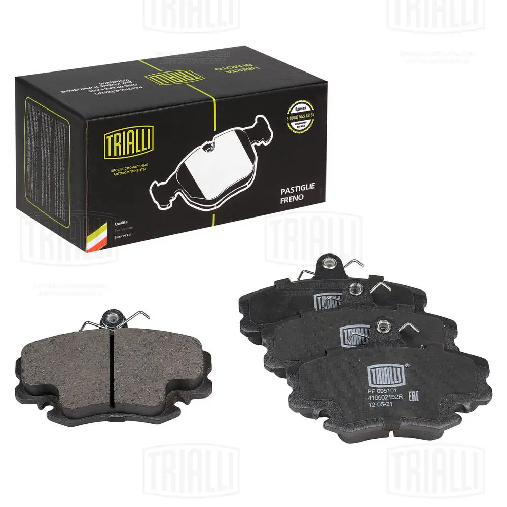 Колодки тормозные передние дисковые TRIALLI PF095101