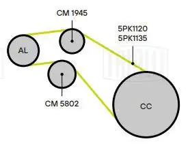 Роликовий модуль натяжителя ремня Audi A8 D3 седан (4E2, 4E8) (2002 - 2010) цена, от 60.98 USD