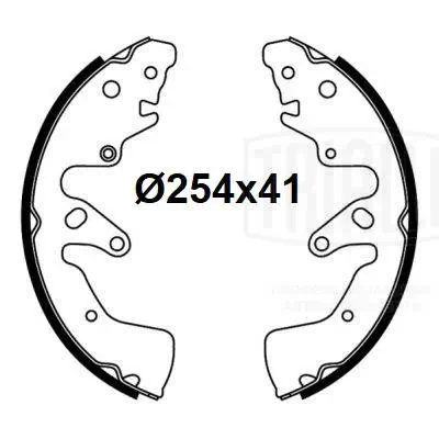 Тормоза рабочие задние ножные и тормозные барабаны Trialli GF4741 цена, от 19.13 USD