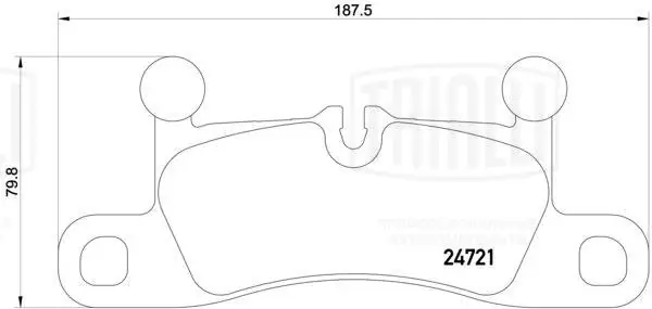 PF4394 Trialli Колодки тормозные дисковые комплект