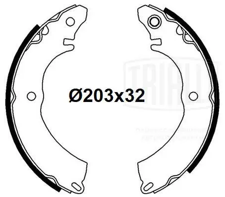 Барабанные колодки Mitsubishi MN116756