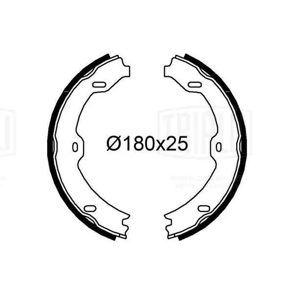 Тормозные колодки стояночного тормоза Trialli GF4609 цена, от 12.66 USD