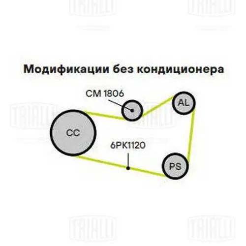 Купить CM1806 Trialli Натяжной ролик