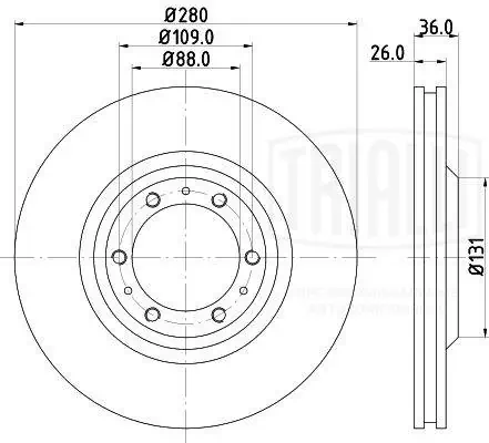Тормоз дисковый передний Brembo 9686610 цена, от 35.58 USD