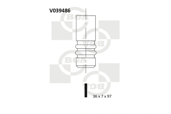 Клапан впускной Osvat 0427IN