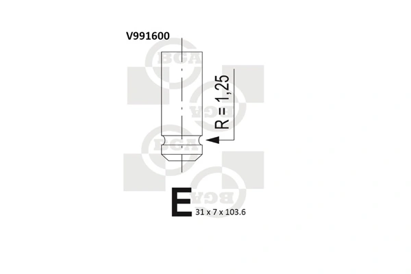 Выпускной клапан двигателя Freccia 6095R цена, от 4.23 USD